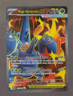 Mega Heracross ex 108/094 Ultra Rare Phantasmal Flames Pokemon NM - Image 1