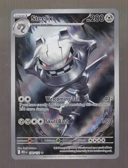 Steelix 150/132 Illustration Rare Mega Evolution Pokemon NM - Image 1