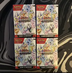 Pokemon TCG Prismatic Evolutions FACTORY SEALED Booster Bundle LOT OF 4 - Image 1