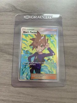 Blue's Tactics - Full Art - 231/236 Sm-Unified Minds Holo Pokemon Card - Image 1