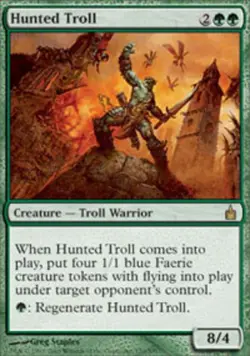 Damaged, English MTG Hunted Troll Ravnica: City of Guilds Magic the Gathering - Image 1