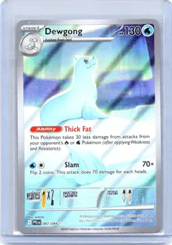 Dewgong 097/094 Illustration Rare Phantasmal Flames Pokemon Holo Near Mint - Image 1
