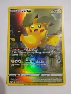 Pikachu GG30/GG70 Ultra Rare Full Art Holo Crown Zenith Galarian Gallery - Image 1