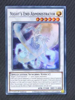Nights End Administrator DAMA Super Rare - Yugioh Cards #5EB - Image 1