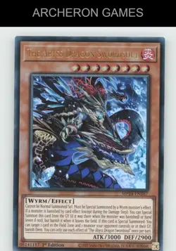 The Abyss Dragon Swordsoul Ultra Rare YUGIOH Card - Image 1
