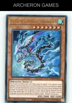 Heavenly Zephyr - Miradora Ultra Rare YUGIOH Card - Image 1