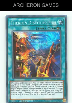 Therion Discolosseum SEC YUGIOH Card - Image 1