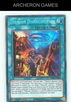 Therion Discolosseum SEC YUGIOH Card - Image 1