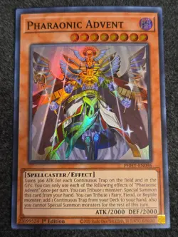 YuGiOh! - Pharaonic Advent PHHY-EN096 Super Rare 1st Edition Near Mint - Image 1