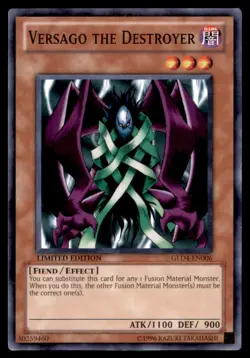 Yu Gi Oh! Versago the Destroyer GLD4 EN006 GLD4 Limited Edition Regular - Image 1