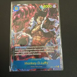 One Piece TCG Monkey D. Luffy SEC Alt Art OP11-118 English Fist Of Divine Speed - Image 1