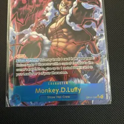 One Piece TCG Monkey D. Luffy SEC Alt Art OP11-118 English Fist Of Divine Speed - Image 2