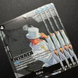 4x Kaku Winner Pack 2025 OP07-080 Holo Foil Alt Art - One Piece TCG Promo Vol. 1 - Image 4