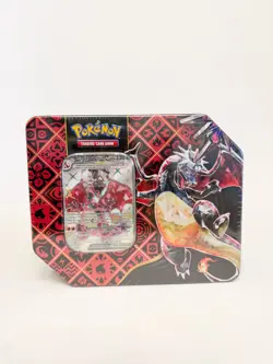 MINT Pokemon TCG Scarlet Violet-Paldean Fates Tin Shiny Charizard ex Sealed Rare - Image 1