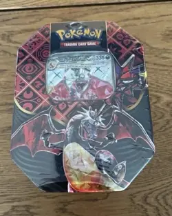 Pokemon TCG Scarlet Violet Paldean Fates Charizard EX Shiny Promo Tin, Sealed - Image 1