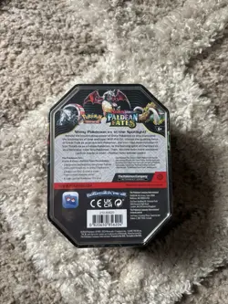 Pokemon TCG Scarlet Violet Paldean Fates Charizard EX Shiny Promo Tin, Sealed - Image 3