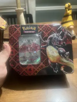 Pokemon TCG Scarlet & Violet Paldean Fates Charizard ex Tin - New & Sealed - Image 1