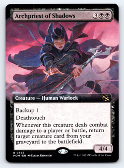 Archpriest of Shadows Ext Art - March of the Machine - MTG - Image 1