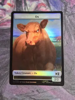 Ox / Vibranium (Foil) Token MTG Marvel Super Heroes - Image 1