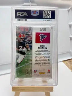 2023 Contenders Optic Splitting Image Black Scope Bijan Robinson #/25 PSA 10 - Image 2