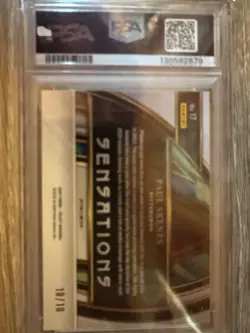 2024 Panini Select - Sensations Paul Skenes #17 Gold Prizm /10 Rookie PSA 10! - Image 3