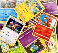 100 Pokemon Cards Bulk Lot. 1 Reverse Holo Guaranteed Genuine Cards - Image 1