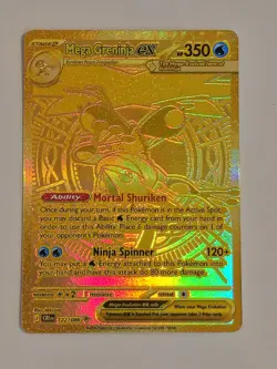 Mega Greninja ex - 122/086 - Mega Hyper Rare ME04: Chaos Rising Pokemon MINT - Image 3