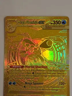 Mega Greninja ex - 122/086 - Mega Hyper Rare ME04: Chaos Rising Pokemon MINT - Image 4
