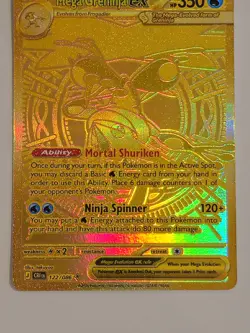 Mega Greninja ex - 122/086 - Mega Hyper Rare ME04: Chaos Rising Pokemon MINT - Image 5