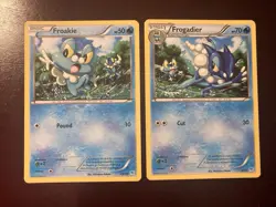 Froakie 23/30 & Frogadier 6/30 Trainer Kit Linking Connected Art Pokemon Card - Image 1