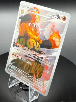 Emboar 098/086 NM White Flare Illustration Rare Pokemon Card TCG - Image 3