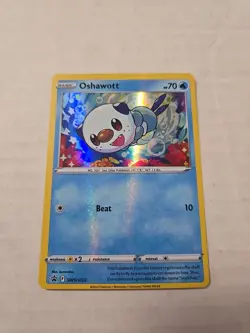 Pokemon Oshawott SWSH222 Holo Black Star Promo TCG 2022 ENG Card Sword Shield - Image 1