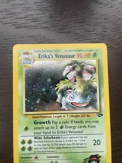 Pokemon TCG Erika's Venusaur Holo Rare Gym Challenge 4/132 Unlimited Vintage - Image 2