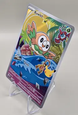 Rowlet 043 Me: Mega Evolution First Partner Promo Holo Full Art Pokemon Card NM - Image 2
