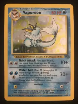 VAPOREON - 12/64 - Jungle - Holo - Pokemon Card - Image 1