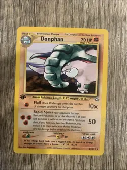 Pokemon TCG Donphan 21/111 Vintage Rare Non Holo 1st Edition Neo Genesis - Image 1