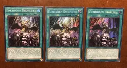 Yugioh - 3x Forbidden Droplet - RA01-EN064 - Secret Rare - 1st - NM - Image 1