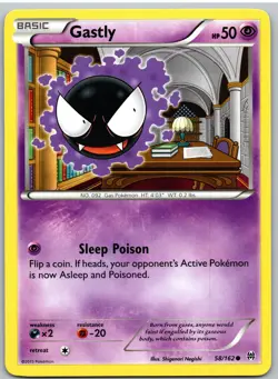Gastly 58/162 Common BREAKthrough Pokemon - Image 1