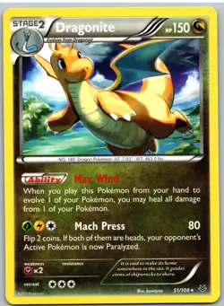 Dragonite 51/108 Rare Roaring Skies Pokemon - Image 1