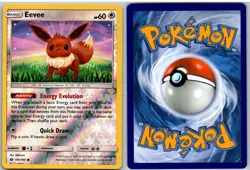 Eevee 101/149 Common SM Base Set Pokemon Reverse Holo - Image 3