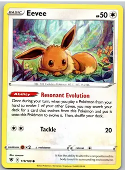 Eevee 119/189 Common Astral Radiance Pokemon NM - Image 1