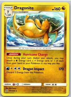 Dragonite 151/236 Rare Unified Minds Pokemon - Image 1