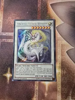 Yugioh Ancient Sacred Wyvern LC5D-EN239 1st Edition Secret Rare LP - Image 1