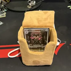 Eevee Plush Deck Box 100 ct Standard Size Pokemon TCG Flap Closure Brown - Image 2
