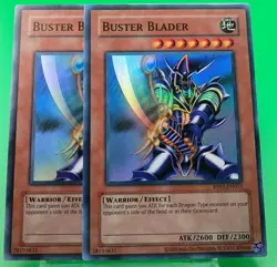 2xBuster Blader RP02-EN013 Super Rare Yugioh Retro Pack 2 Unlimited Edition Mint - Image 1