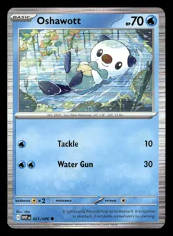 Pokemon Oshawott #021/086 tcg Near Mint or Better - Image 1
