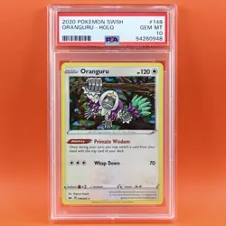 2020 Pokemon ORANGURU Holo 148 SWSH Rebel Clash PSA 10 Gem Mint POP 32 - Image 1