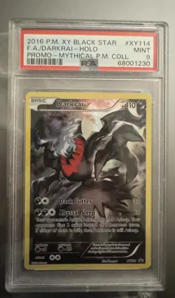 Pokemon Darkrai XY Black Star Promo XY114 Full Art Holo PSA 9 - Image 1