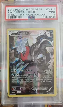 Darkrai XY114 👻 PSA 9 - Pitch Mythical - Black Star Promo 2016 MINT 💎 - Image 1