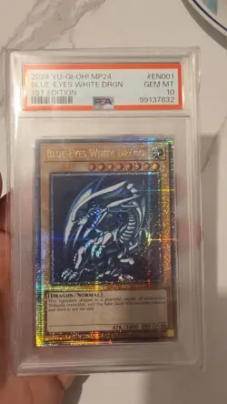 Blue-Eyes White Dragon PSA 10 - MP24-EN001 - Quarter Century Rare - Yugioh - Image 1